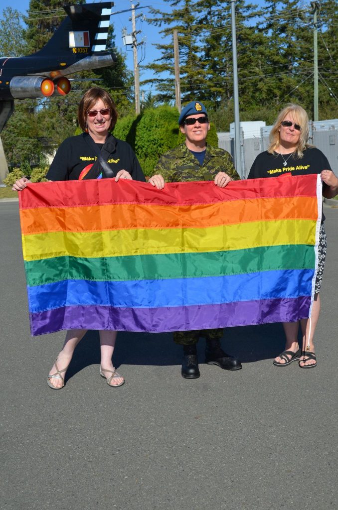 Comox Valley Pride - Flag Raising 19 Wing Comox